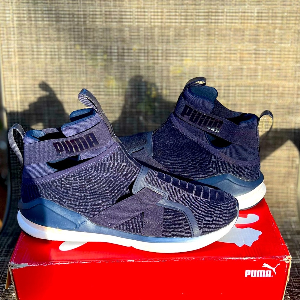 Puma Fierce Strap Flocking Women HiTop Trainers